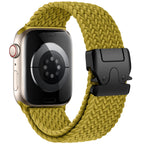 Bracelet de remplacement pour Apple Watch en corde de parachute jaune