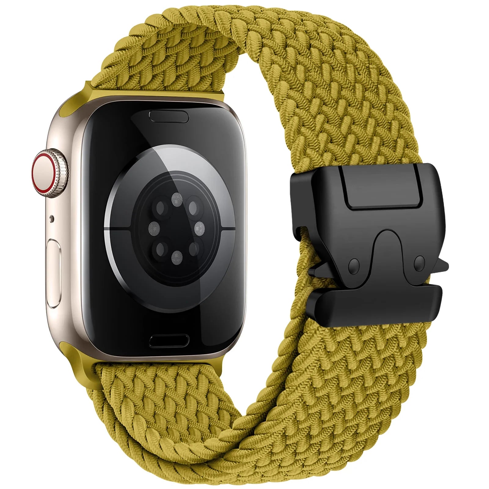 Bracelet de remplacement pour Apple Watch en corde de parachute jaune