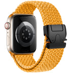Bracelet de remplacement pour Apple Watch en corde de parachute jaune