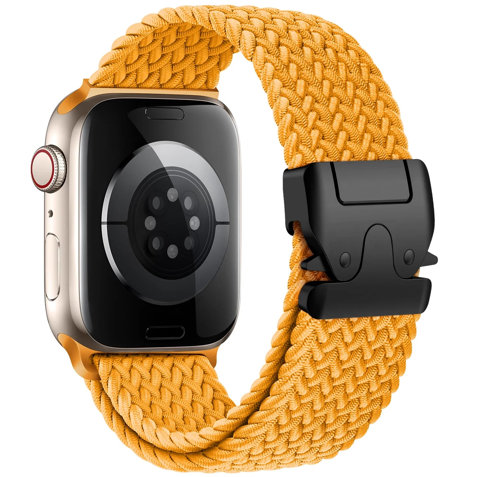 Bracelet de remplacement pour Apple Watch en corde de parachute jaune
