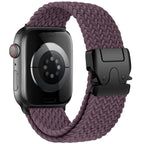 Bracelet de remplacement pour Apple Watch en corde de parachute violet
