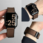 Bracelet de remplacement pour Apple Watch en cuir marron