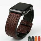 Bracelet de remplacement pour Apple Watch en cuir vieilli marron
