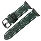 Bracelet de remplacement pour Apple Watch en cuir vieilli vert