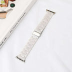Bracelet de remplacement pour Apple Watch en résine blanc