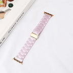Bracelet de remplacement pour Apple Watch en résine violet