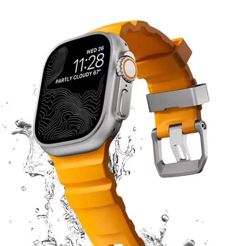 Bracelet de remplacement pour Apple Watch en silicone épais