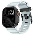 Bracelet de remplacement pour Apple Watch en silicone épais bleu