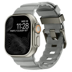 Bracelet de remplacement pour Apple Watch en silicone épais gris