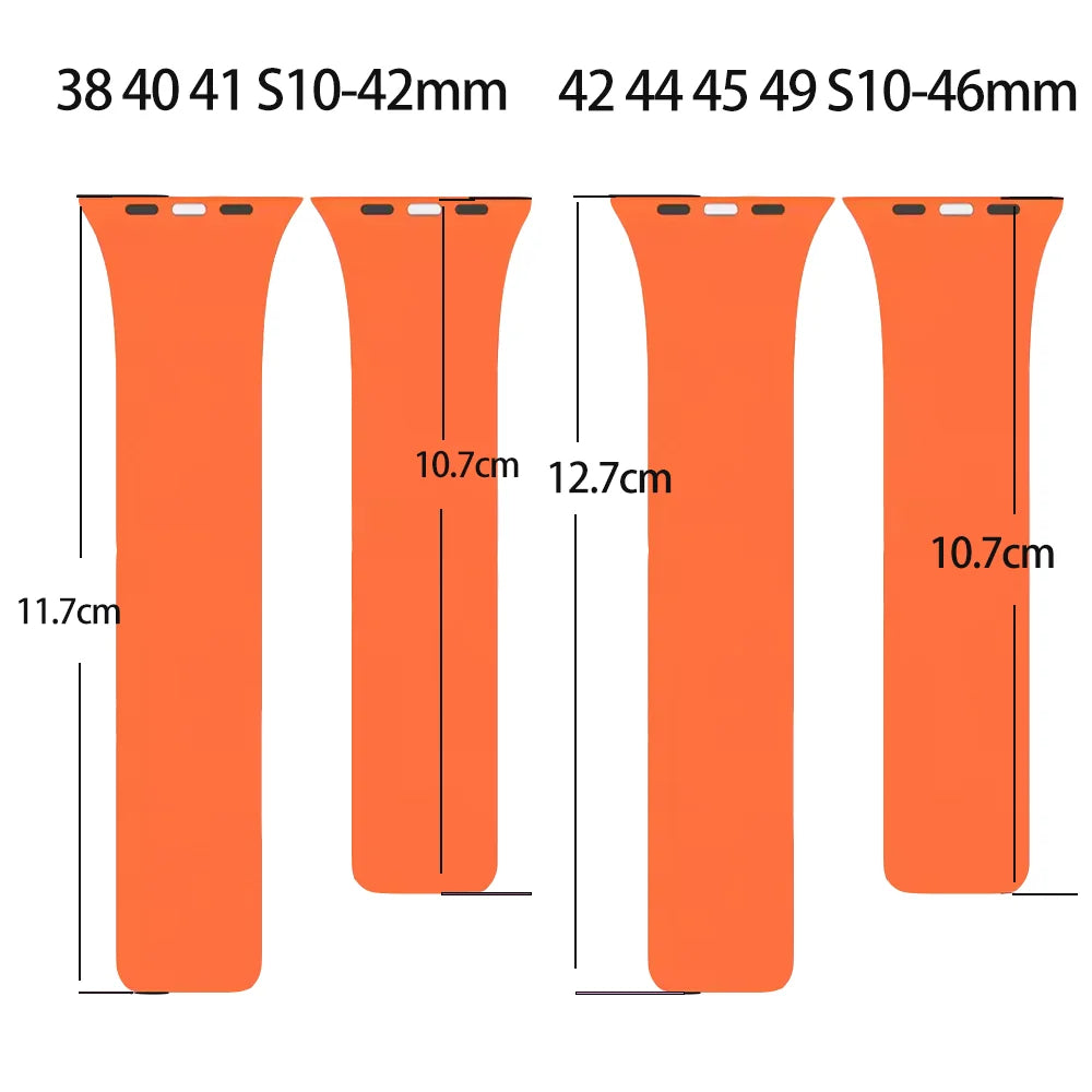 Bracelet de remplacement pour Apple Watch en silicone magnétique