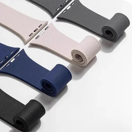 Bracelet de remplacement pour Apple Watch en silicone magnétique