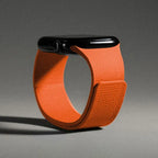Bracelet de remplacement pour Apple Watch en silicone magnétique orange