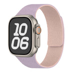 Bracelet de remplacement pour Apple Watch en silicone magnétique violet rose