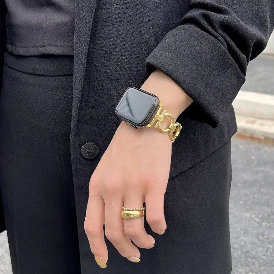 Bracelet de remplacement pour Apple Watch pour femme or