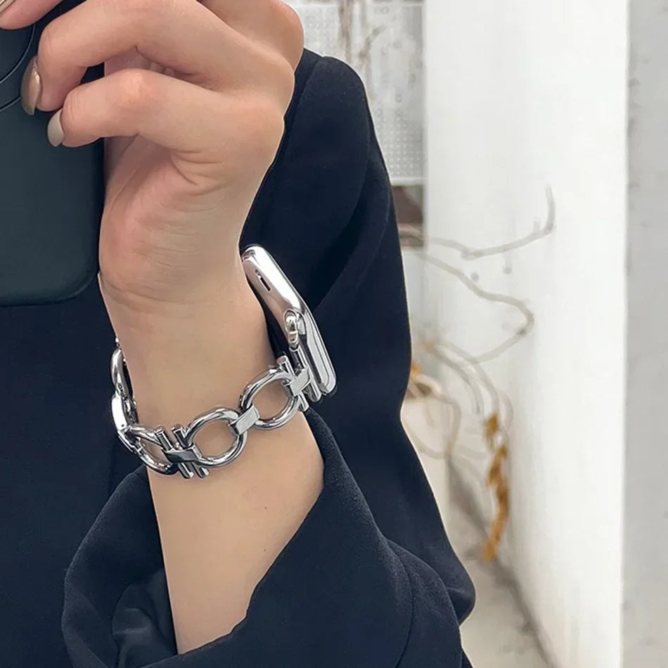Bracelet de remplacement pour Apple Watch pour femme argent