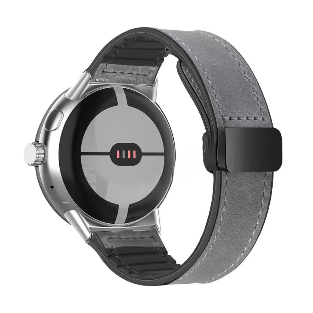 Bracelet de remplacement pour Google Pixel Watch en cuir gris