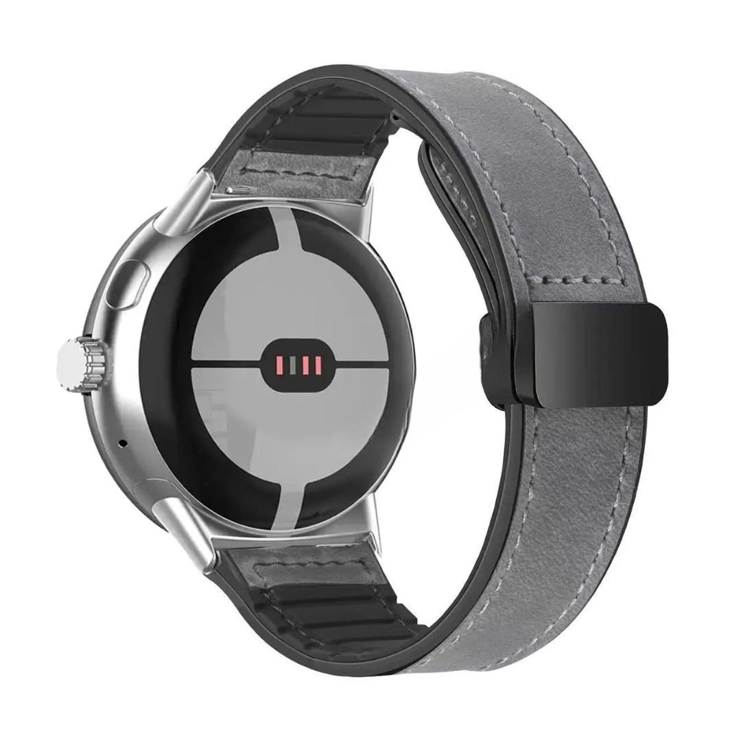 Bracelet de remplacement pour Google Pixel Watch en cuir gris