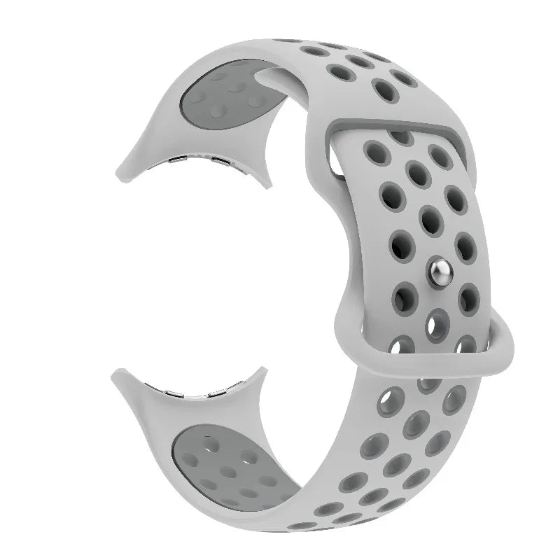 Bracelet de remplacement pour Google Pixel Watch 1, 2, 3, 4 41mm 45mm  blanc et gris