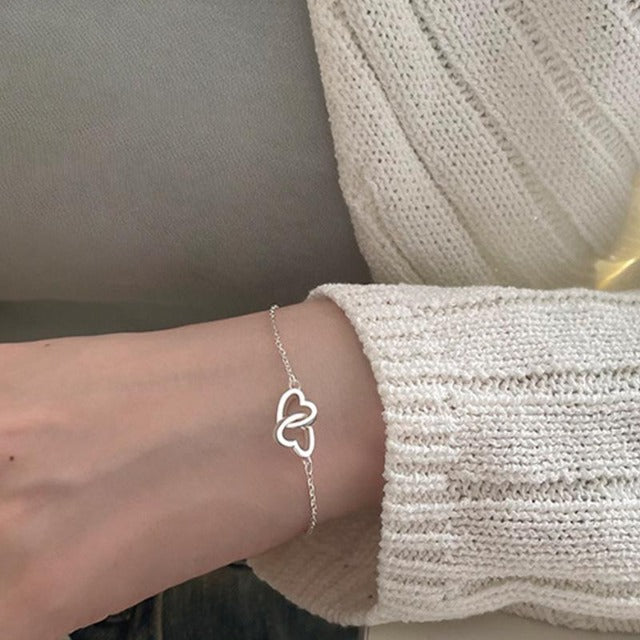 Double Heart Good Luck Bracelet