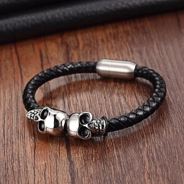 Double Skull Head Bracelet
