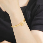 Ancient Egypt Bracelet With Eye of Horus gold