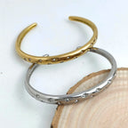 Elegant Bracelet with Gold Starry Skies