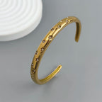 Elegant Bracelet with Gold Starry Skies