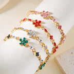 Elegant Bracelet with Flowers