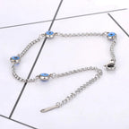 Elegant Bracelet Against the Turkish Evil Eye Silver