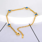 Elegant Bracelet Against the Turkish Evil Eye Gold