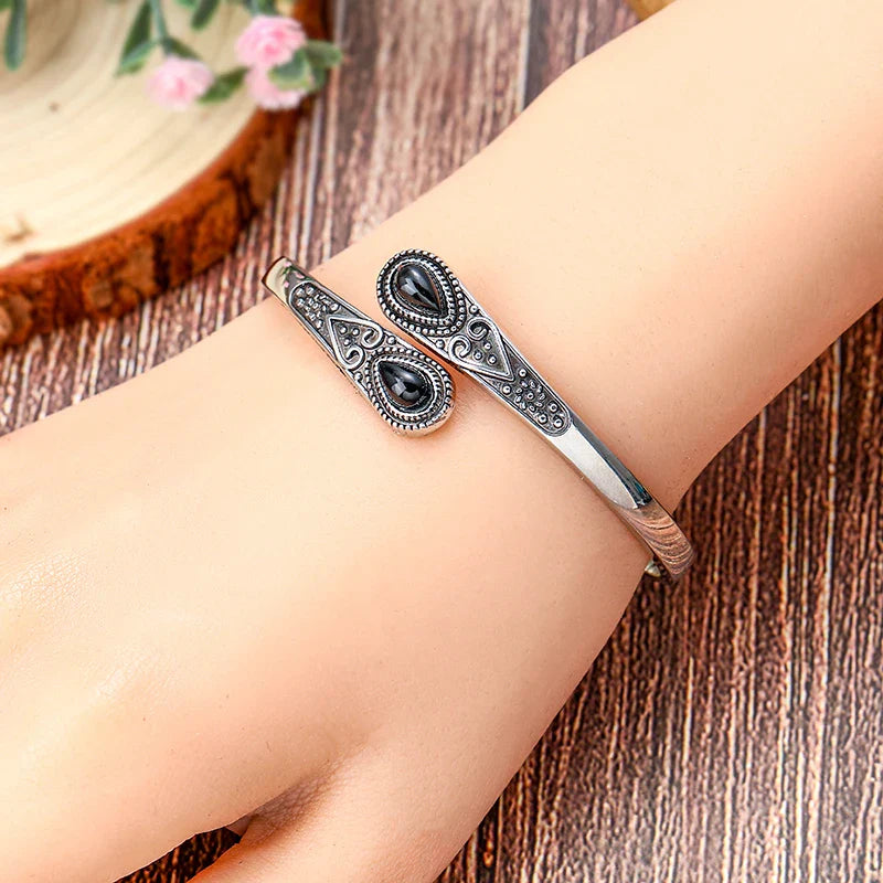 Elegant Ethnic Style Black Bracelet