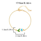 Elegant Tulip Flower Bracelet