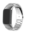 Bracelet en acier pour montre Fitbit Charge 5, Charge 6 argent