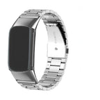 Bracelet en acier pour montre Fitbit Charge 5, Charge 6 argent