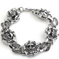 Steel Skull Bracelet