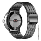 Tempered Steel Mesh Bracelet Smartwatch Google Pixel Watch 1 & 2 black
