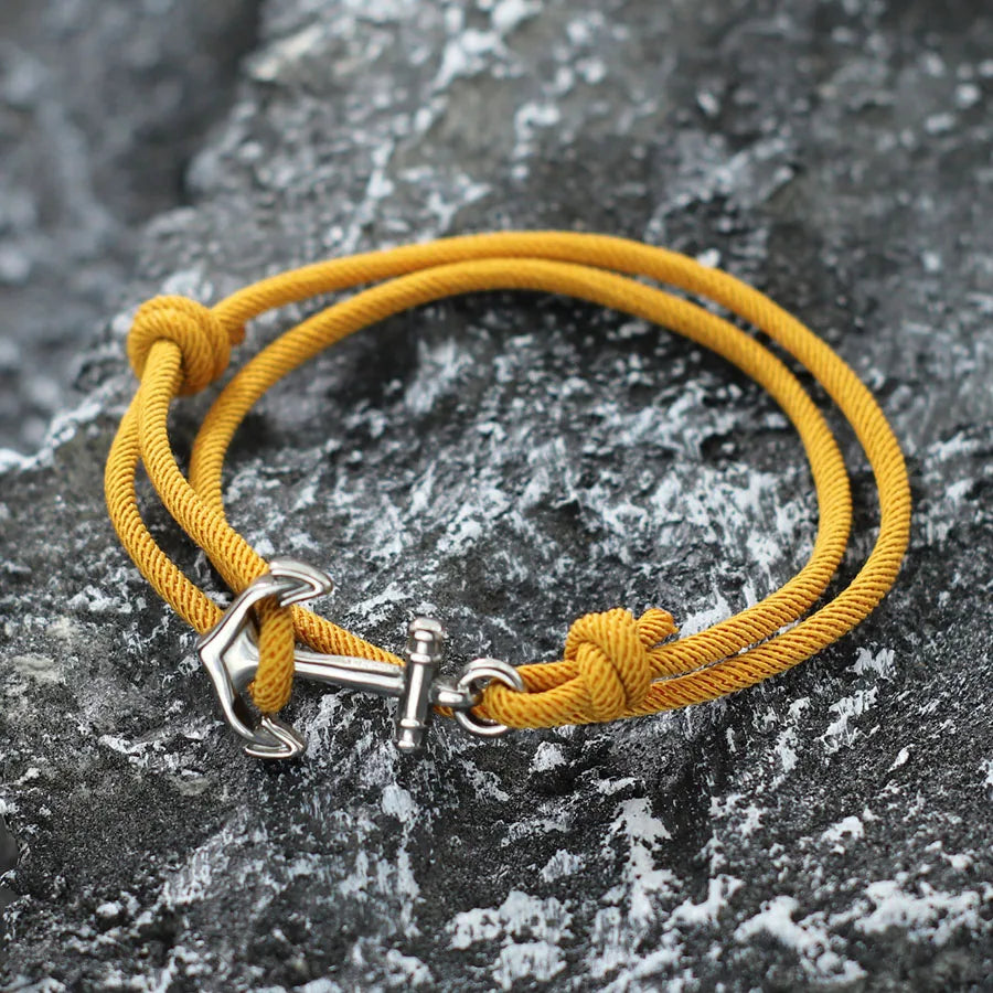 Bracelet en corde ancre