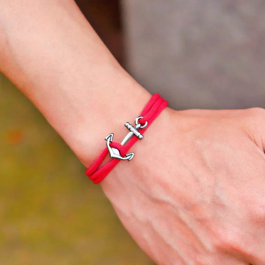 Bracelet en corde ancre