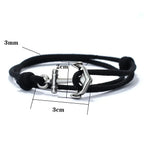 Bracelet en corde ancre