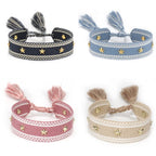 Cord Bracelet with Stars Men or Women
