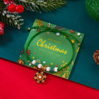 Bracelet en Corde avec Pendentif de Noël flocon vert