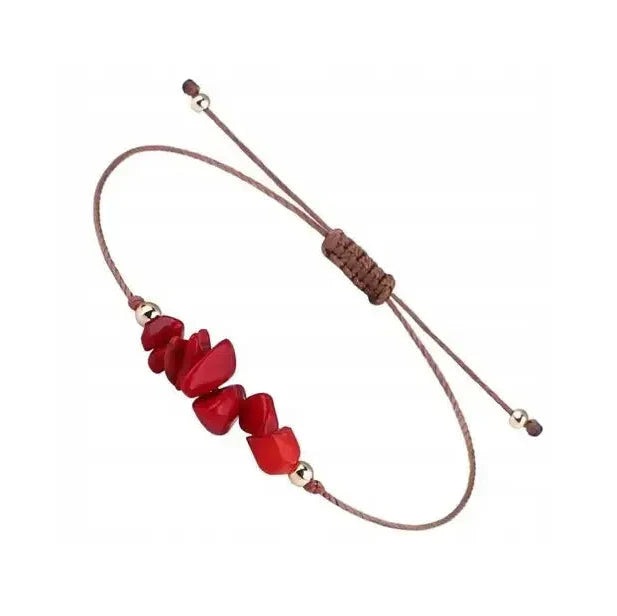 Coral Rope Bracelet