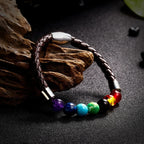 Rope and Stones Bracelet 7 Chakras