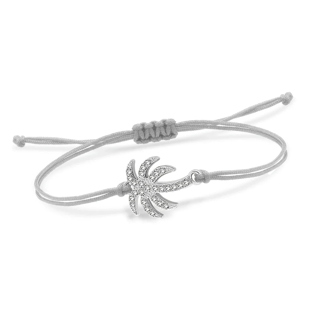 Bracelet en Corde Palmier en Strass