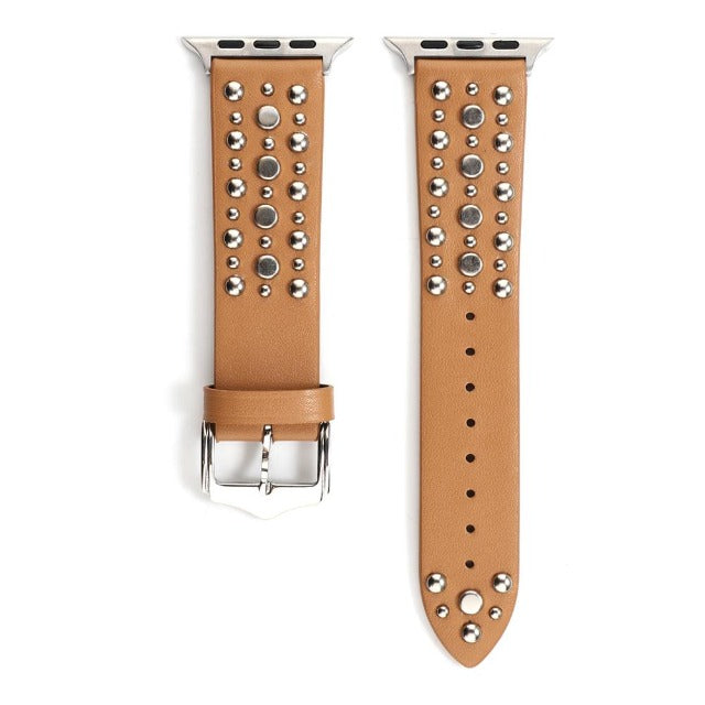 Rivet Leather Bracelet for Apple Watch