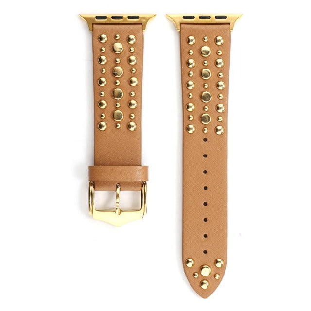Rivet Leather Bracelet for Apple Watch