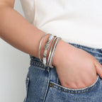 Bracelet en cuir coquillage et étoile de mer argent