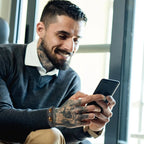 Leather Bracelet with Tiger Eye Stones
