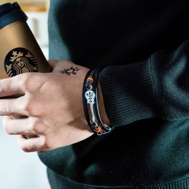 Bracelet en Cuir Guitare