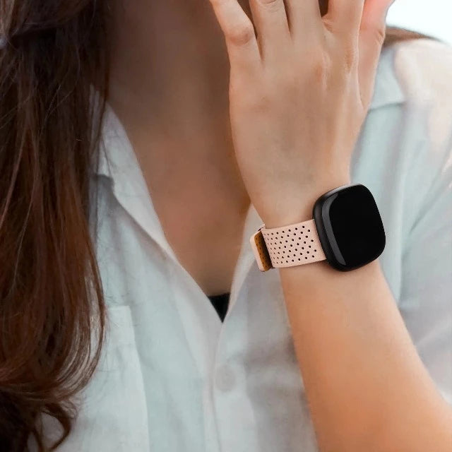 Leather Strap Watch Fitbit Versa 3 Versa 4 Sense 2